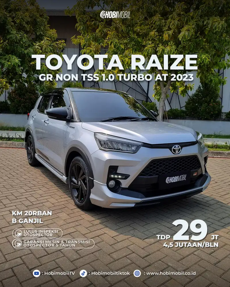 GARANSI MESIN 5 TAHUN Toyota Raize GR 1.0 turbo at 2023