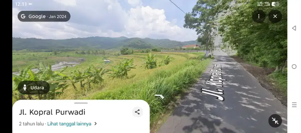Jual lahan Tegalan dan sawah