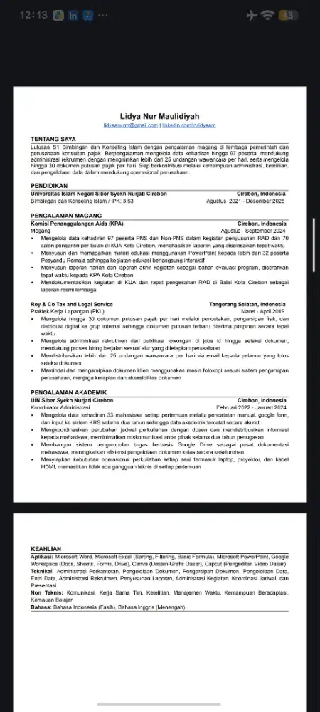 Mencari Pekerjaan | Administrasi