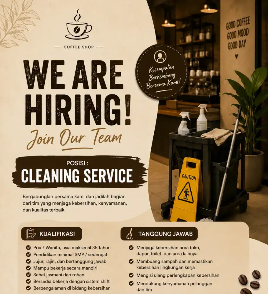 Lowongan Kerja Cleaning Service