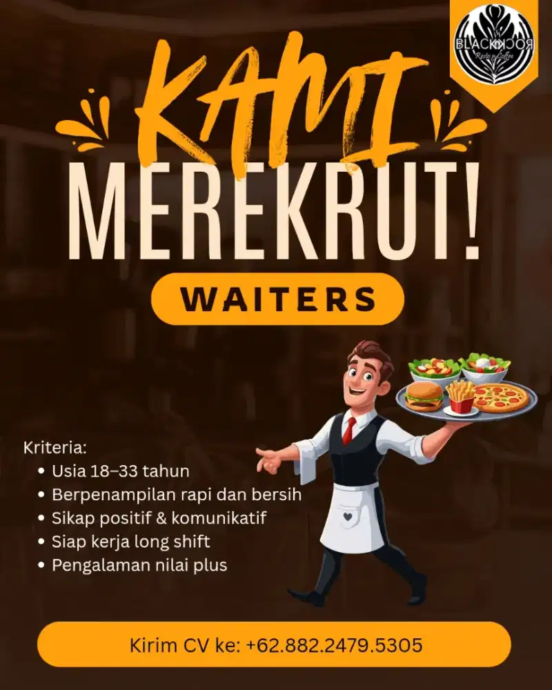 Low Ker Waiter, Barista, Helper Cook