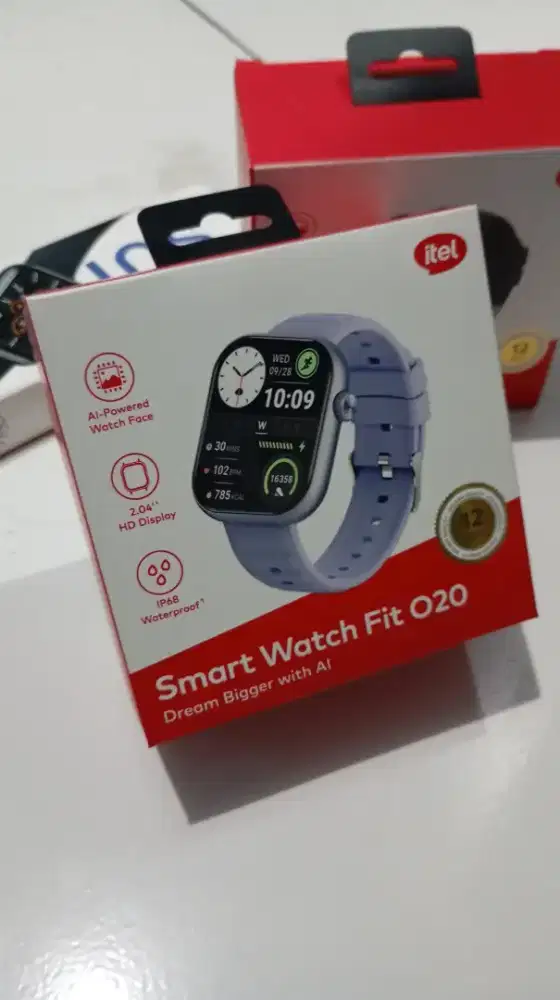 ITEL SMART WATCH FIT 020 PURPLE JAM TANGAN PINTAR
