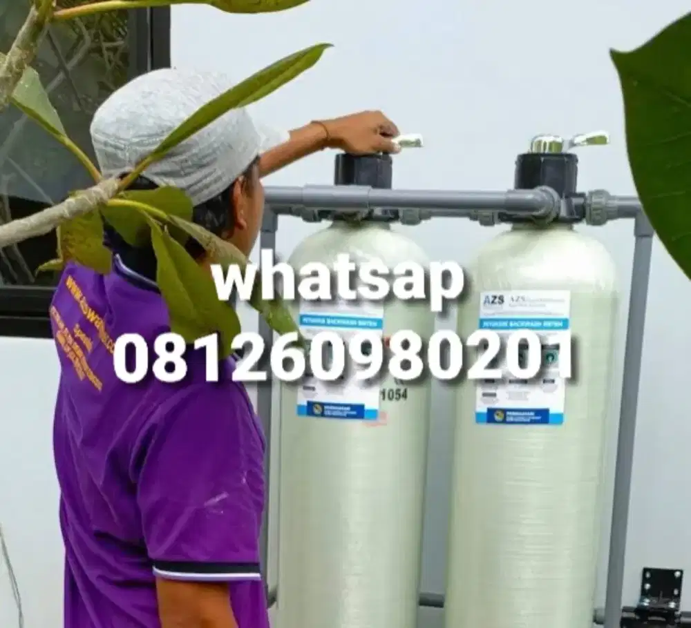 Pemasangan filter air bersih/servis filter