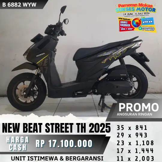 BEAT STREET TH 2025 BEKAS HARGA TERMURAH CASH KREDIT BISA SPAYLATER