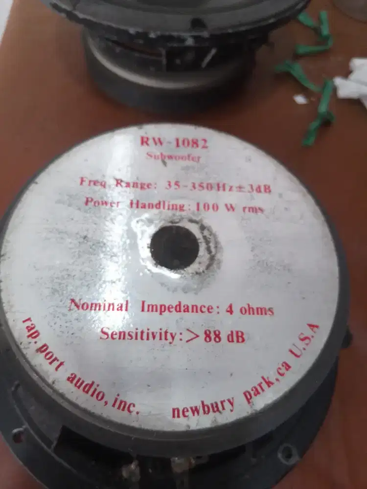 Build up Subwoofer 8 in rad. port. inc USA, dobel coil, full ori