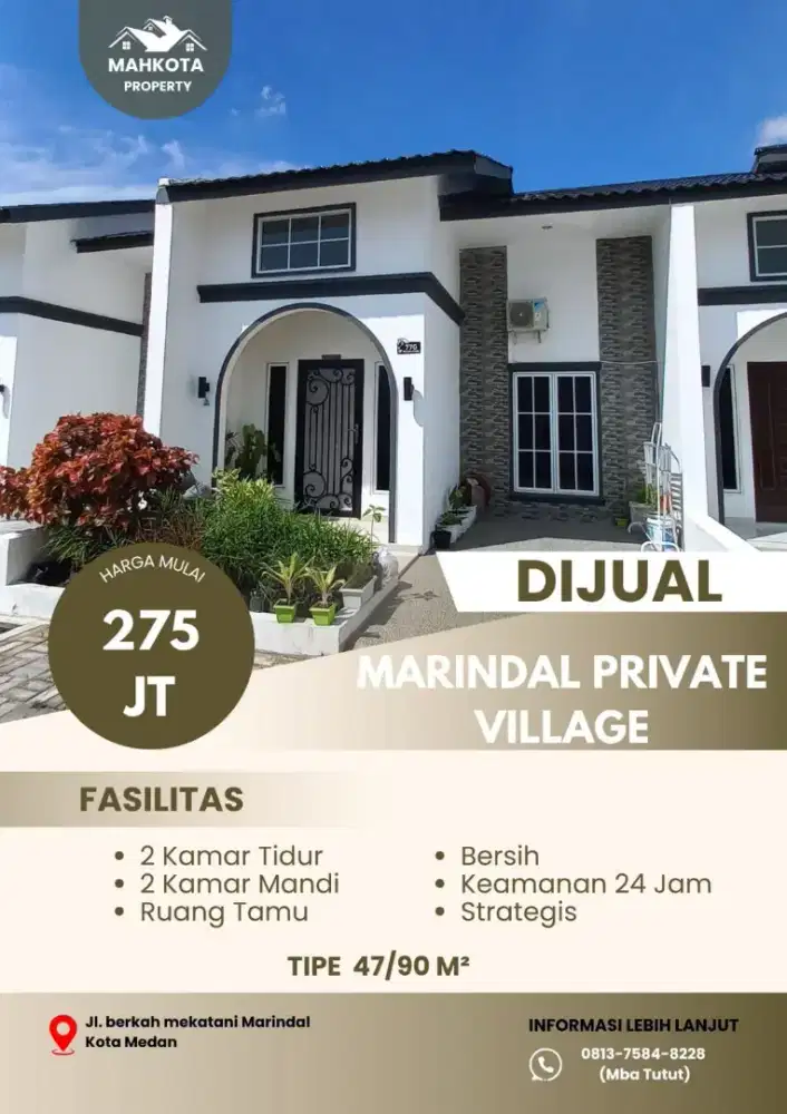 MARINDAL PRIVAT VILLAGE 10 MENIT DARI INTI KOTA