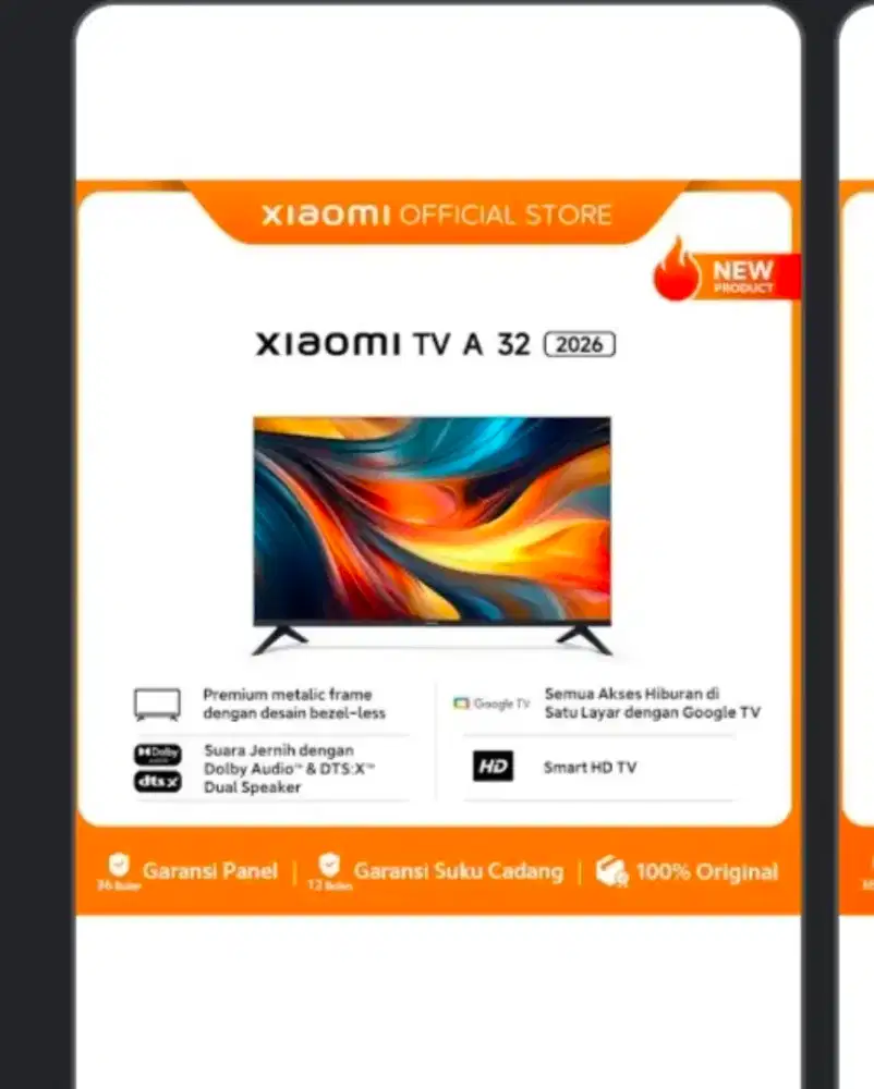 XIAOMI TV 32 INCI, CUMAN 2 JUTAAN AJA