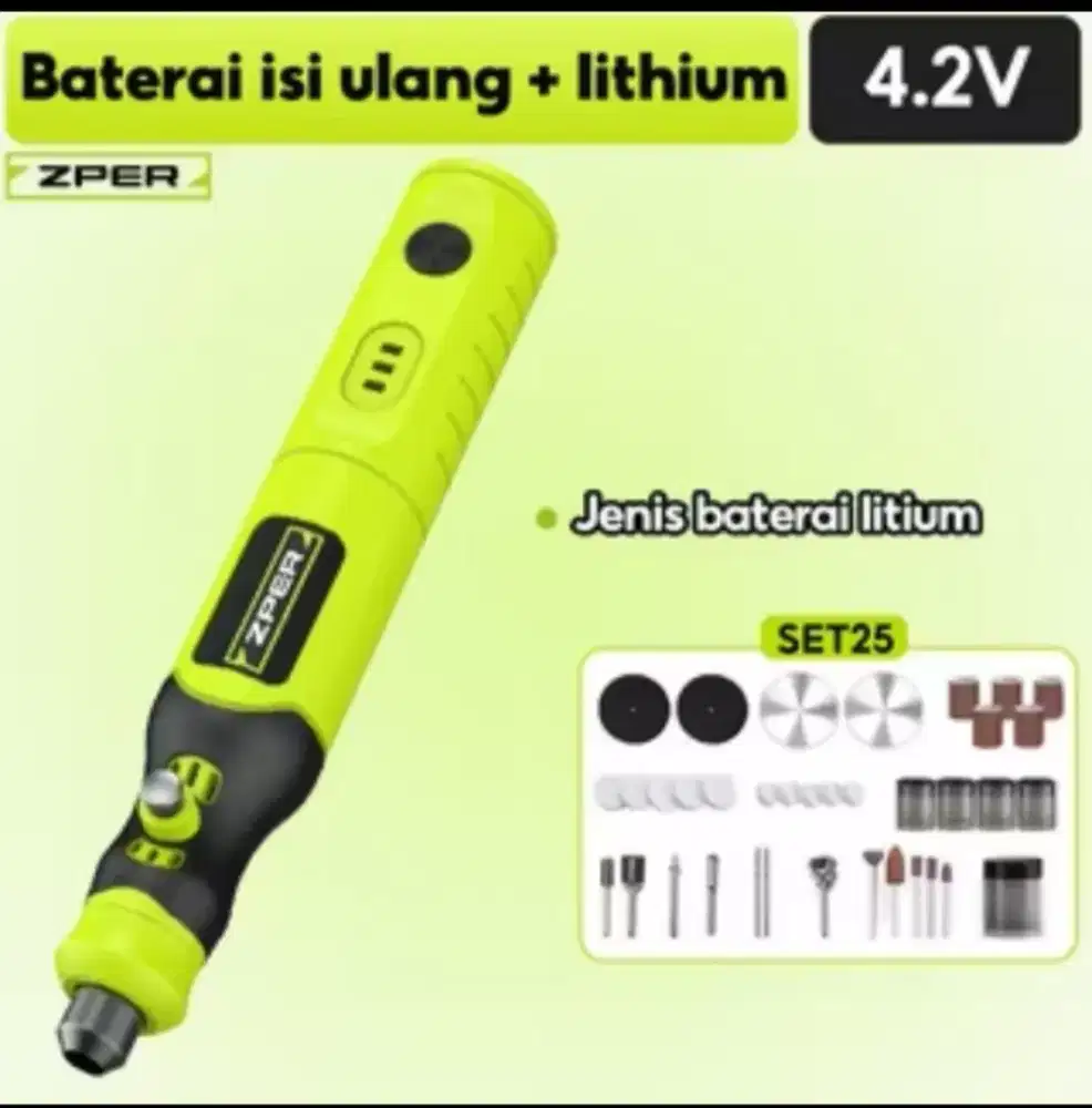 Mini Grinder Baterai Charge