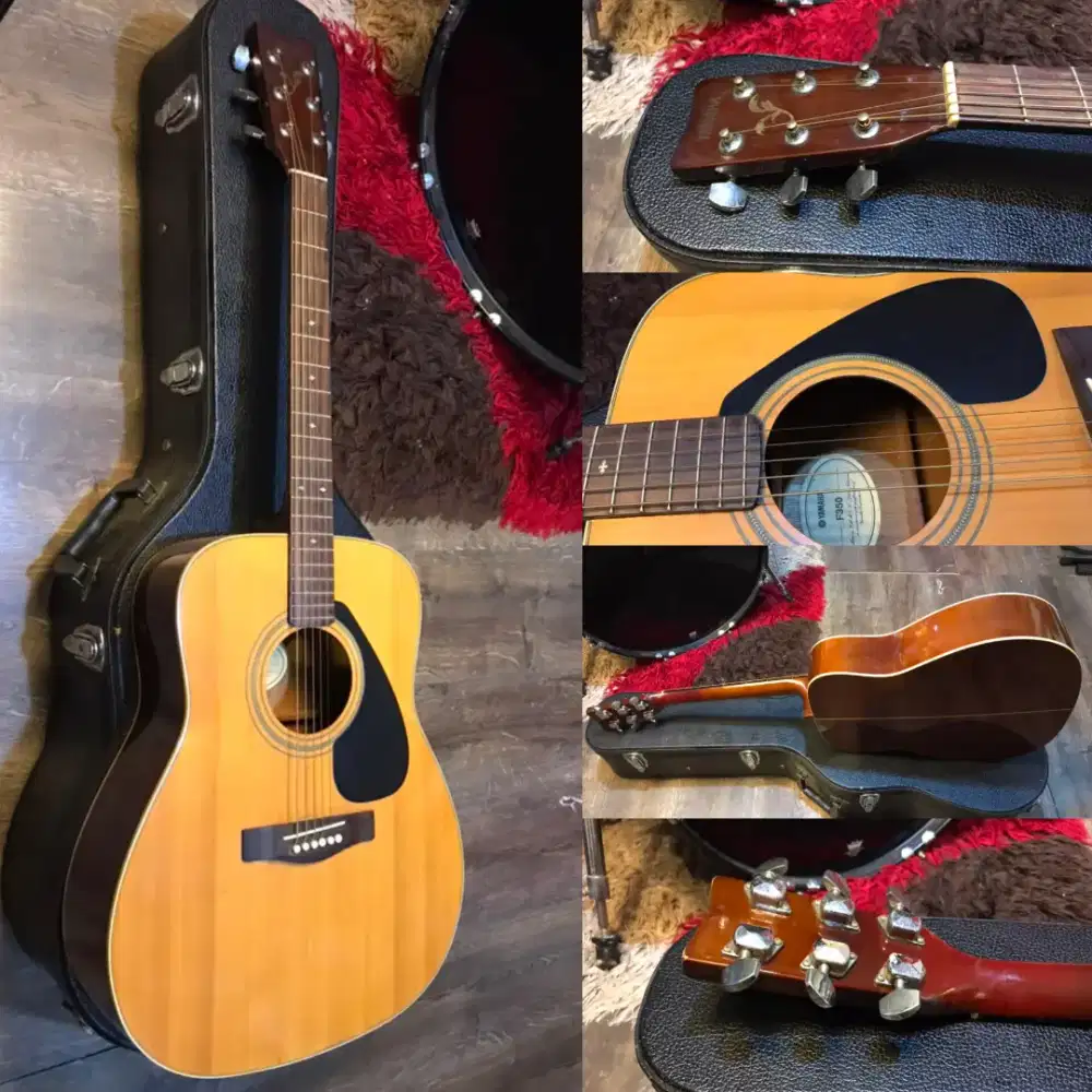 Gitar Akustik Yamaha F-350 Vintage Inlay Cross Original Jumbo