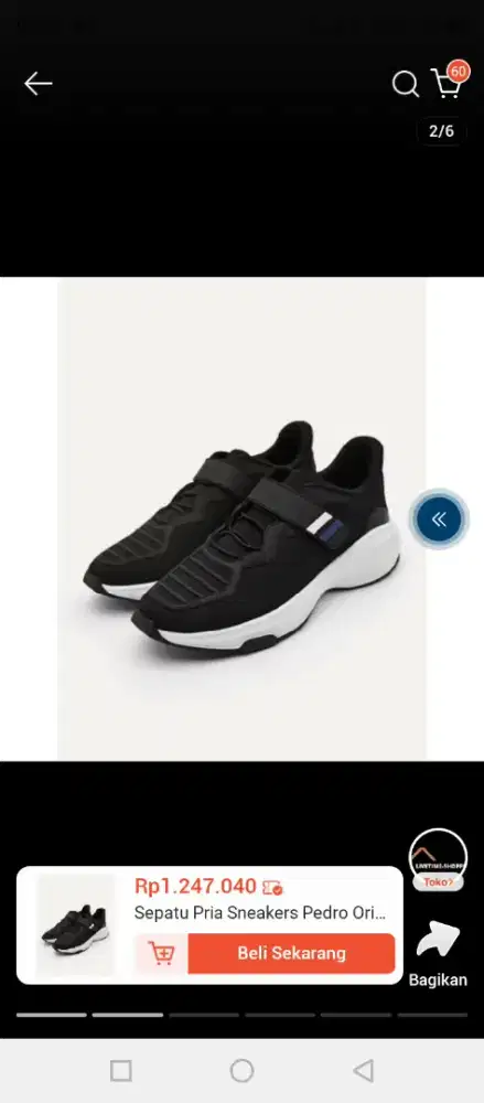 Sepatu cowo sneakers Pedro ORI