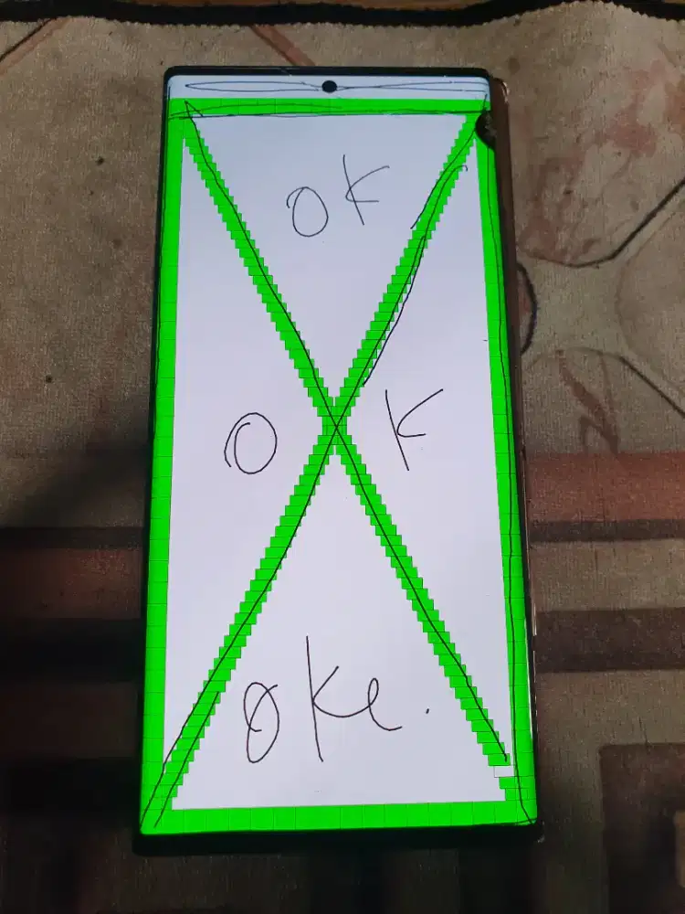 LCD samsung Note 20 ultra original copotan layak pakai