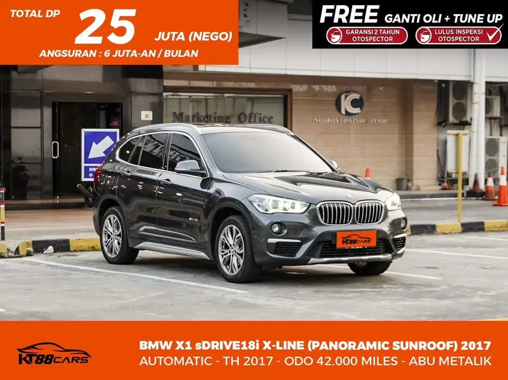 [BERGARANSI] BMW SDRIVE 18i XLINE 1.5 MATIC TH 2017 GANJIL ABU ABU
