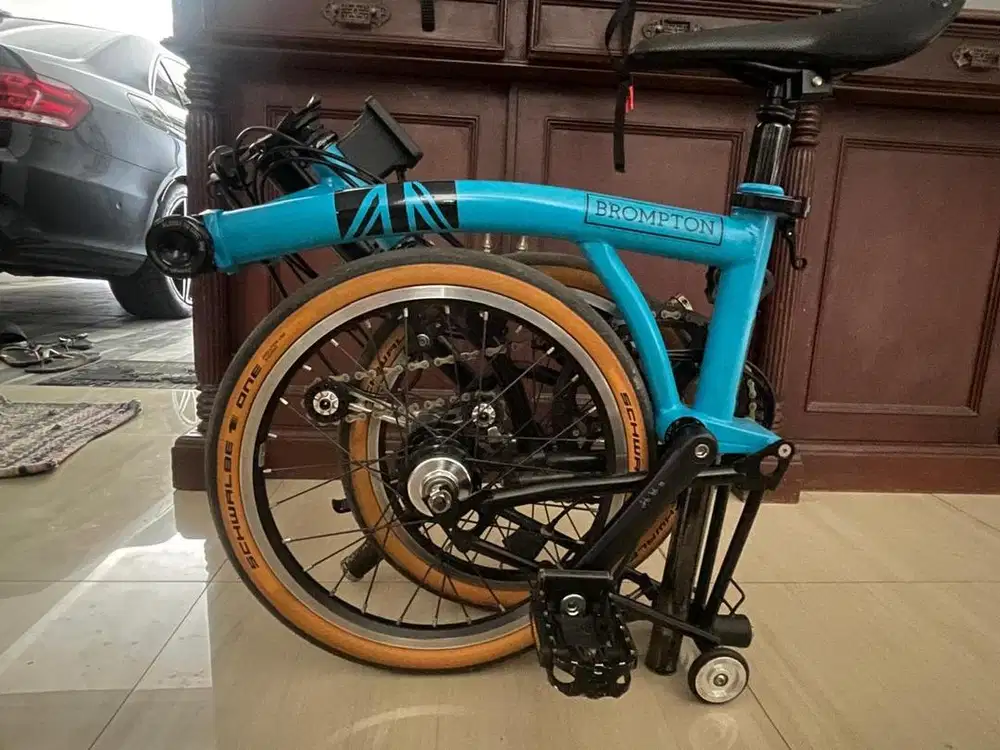 Sepeda brompton M6L lagoon blue 2020