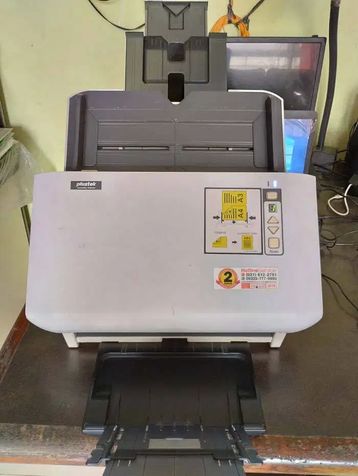 Plustek SmartOffice SC8016U/seri SC8016 Scanner Dokumen kertas A3