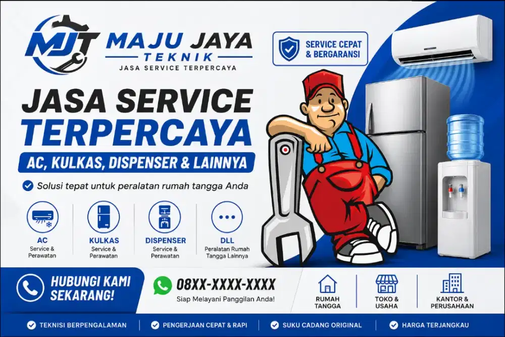 JASA SERVICE AC,KULKAS,MESIN CUCI DLL