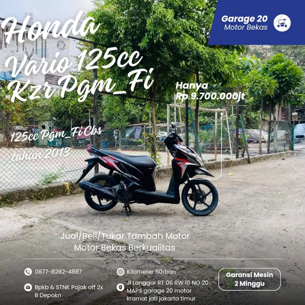 Honda Vario 125 Kzr Pgm_Fi Esp Tahun 2013