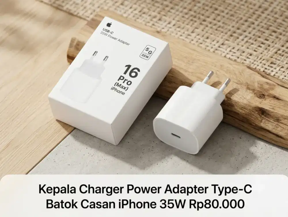 Kepala Charger Power Adapter Type-C Batok Casan iPhone 35W