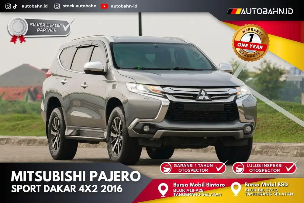 Pajero Sport Dakar 4x2 AT 2016 Warranty! Full Spec Gacor