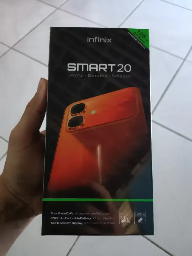 infinix smart 20 4/128 black new segel