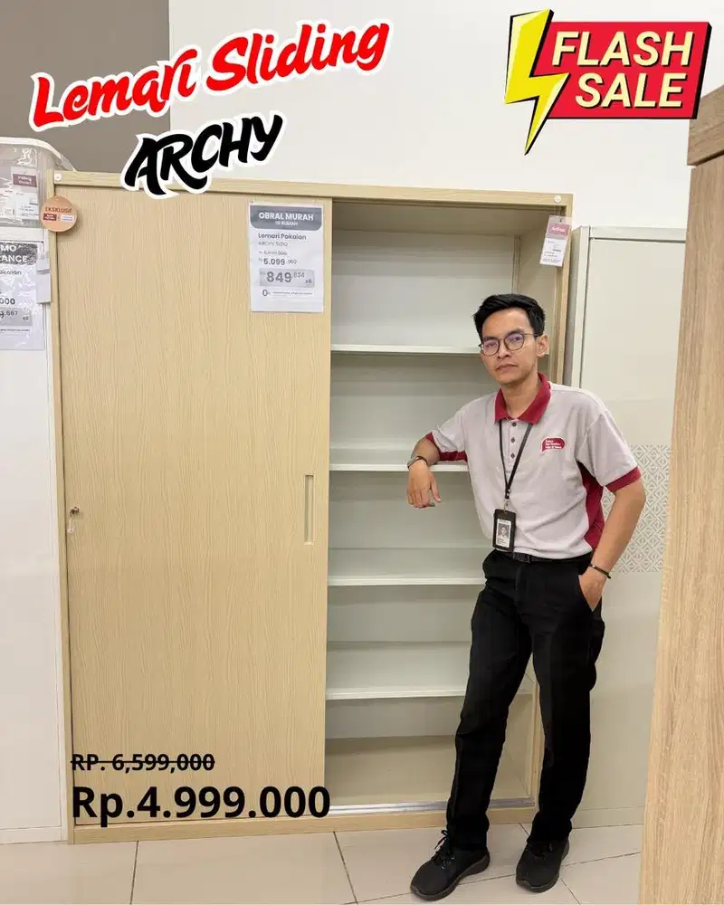 Promo Cicilan By Homecredit Lemari Sleding Archy