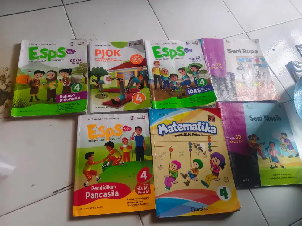 Preloved buku paket kelas 4