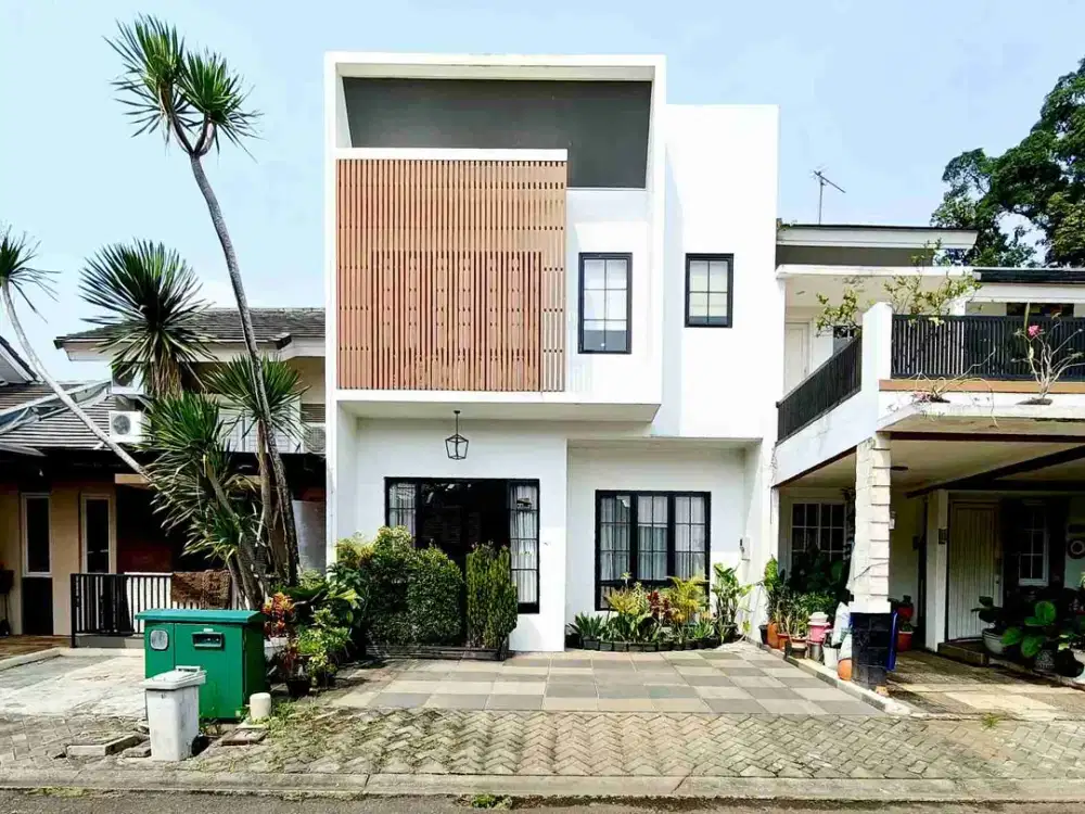 Dijual rumah cantik furnish lokasi bagus di Nusaloka BSD