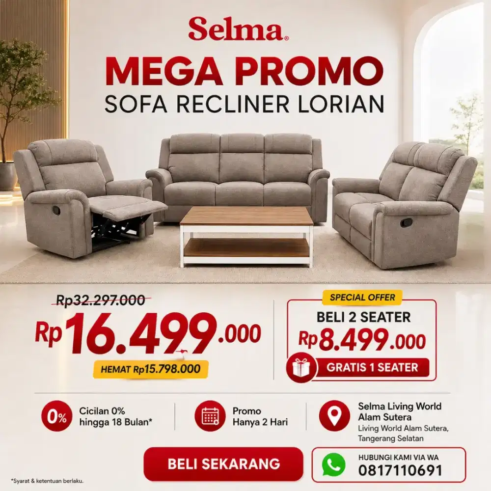 Set sofa recliner