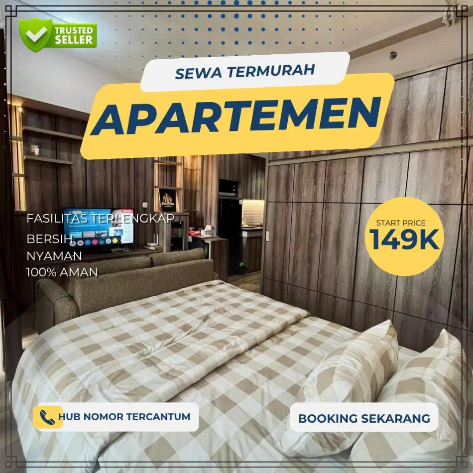 Sewa Apartemen Kalibata City Jakarta Selatan Harian/Transit Termurah
