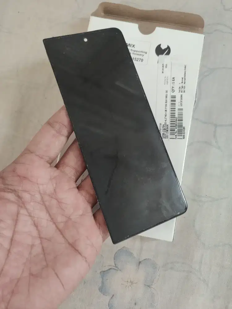 LCD original samsung Z fold 4 minus pink line 3 garis