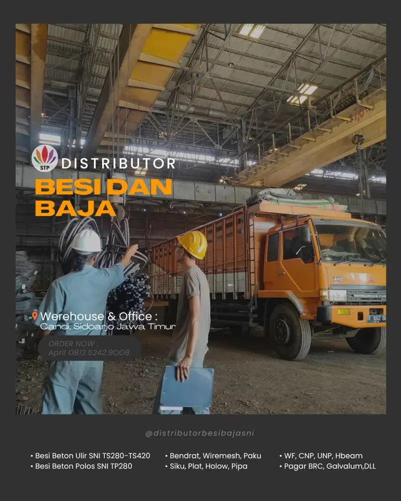 Gudang besi beton dan baja SNI