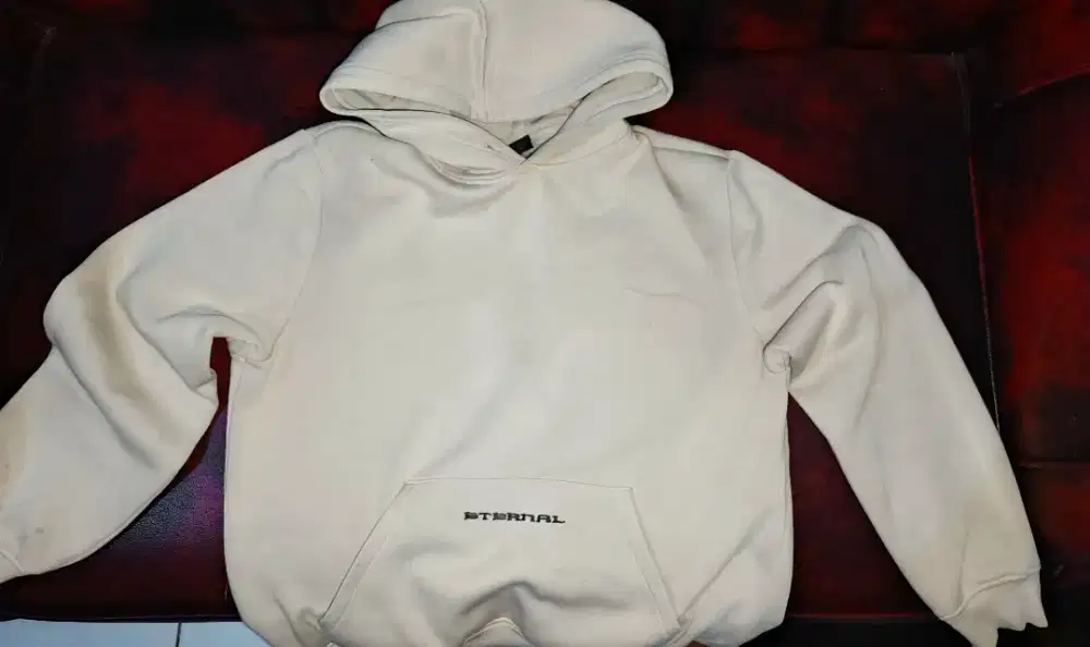 hoodie h&m warna cream