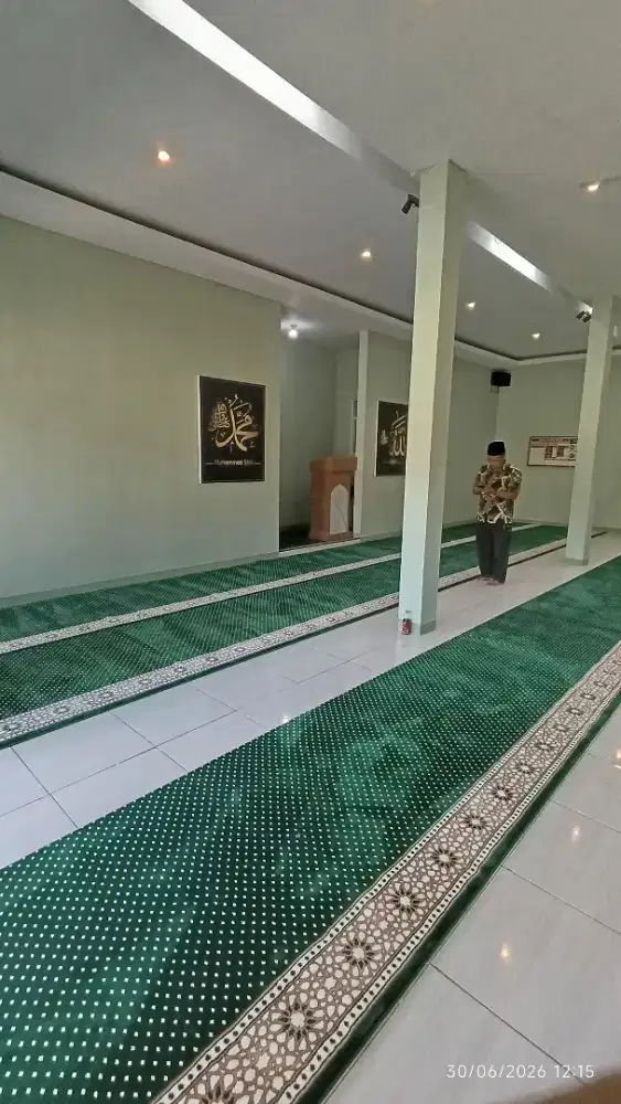 Tersedia Karpet sajadah Masjid import pembelian menyesuaikan kebutuhan