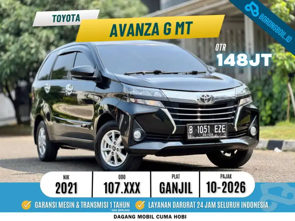 SIAP PAKAI! AVANZA G MT 2021