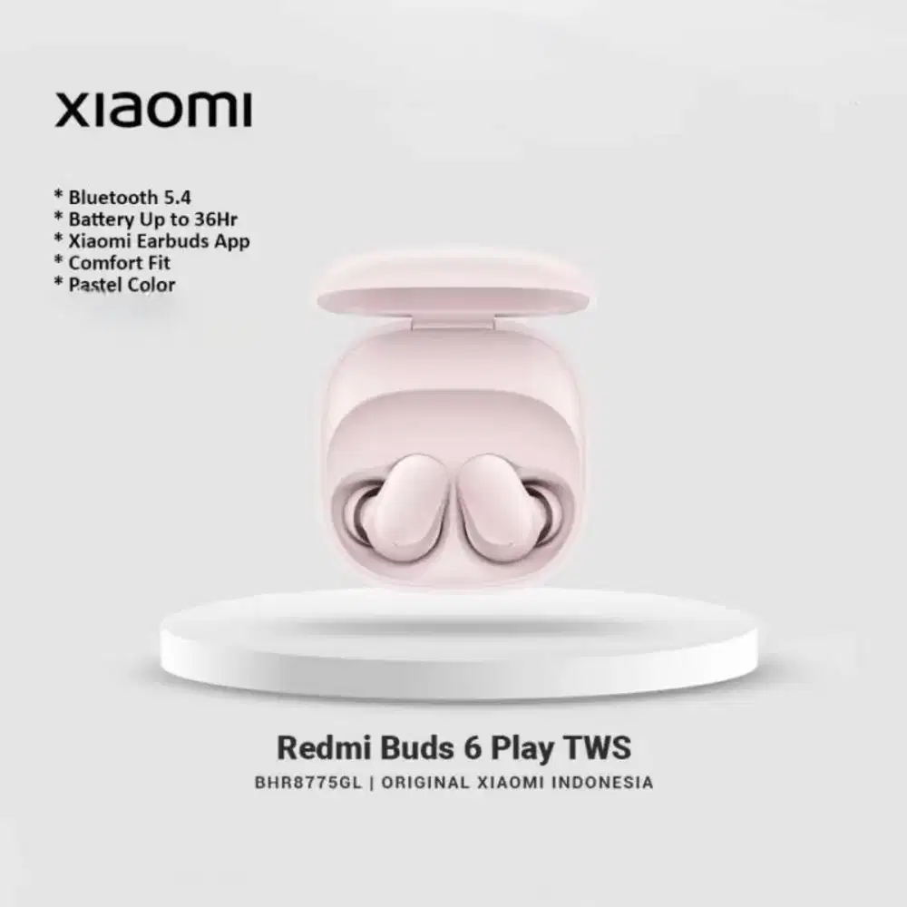 TWS Redmi Earbuds 6 play pink