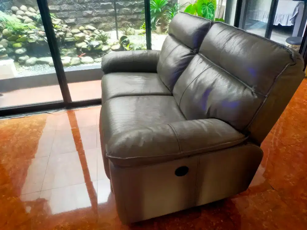 Sofa Electrik Recliner Cheers Leather