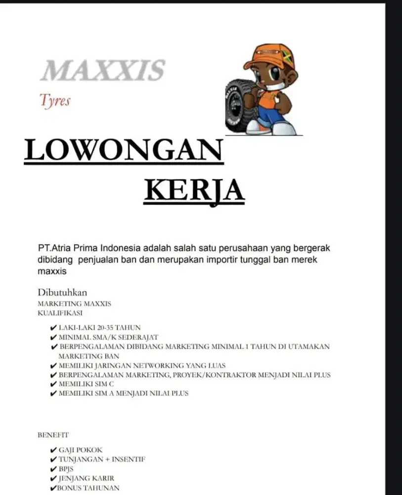 Marketing Produk Ban