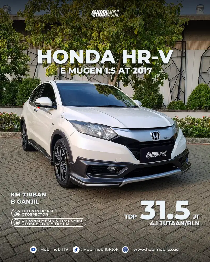 HR-V E Mugen 1.5 AT Thn 2017 Pemakaian 2018