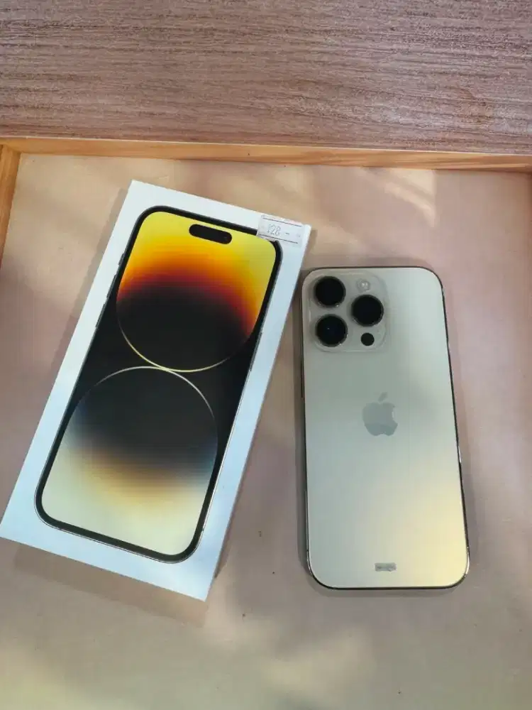 iPhone 14 Pro 128GB Gold Ex iBox BH 80% Lengkap
