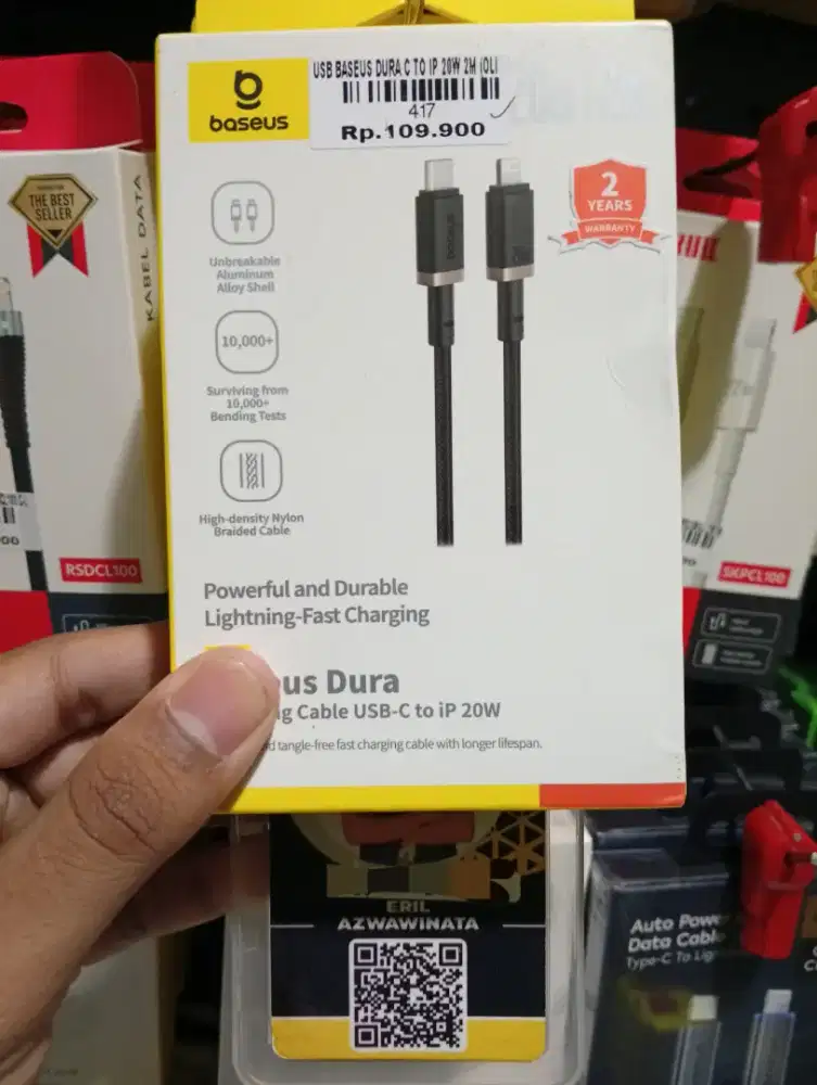 USB BASEUS DURA C TO IP 20W 2M (OLI l ATLANTIS DAHSYAT