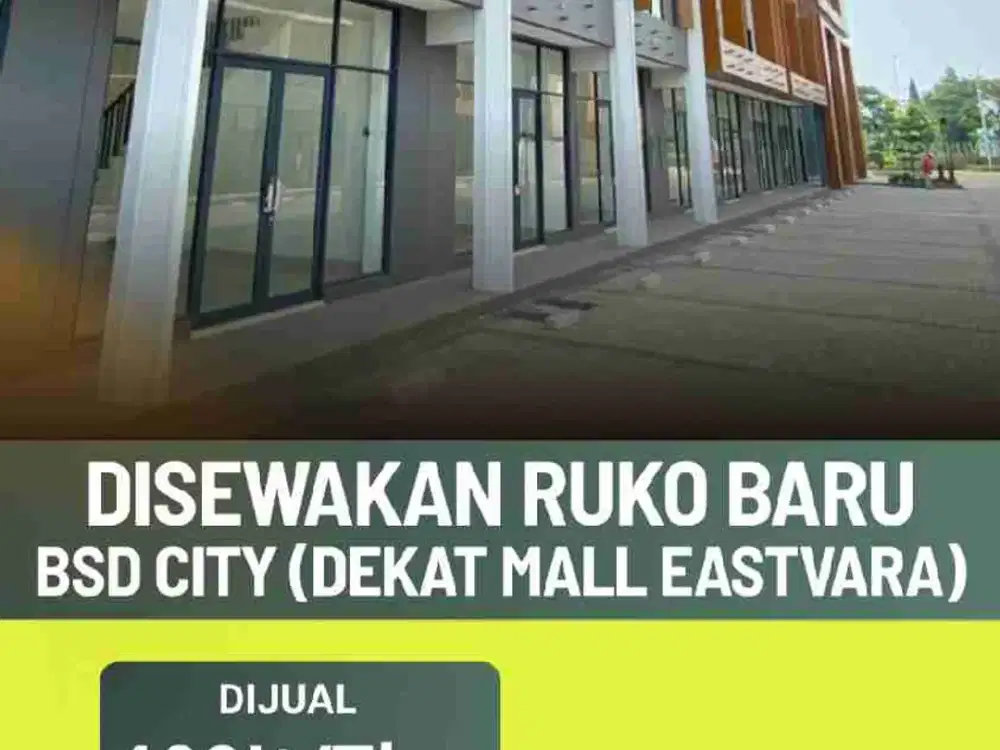 Disewakan Ruko 3 Lantai dekat Lampu Merah Grand Lucky BSD