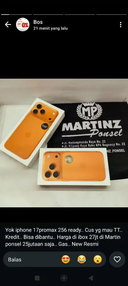 Iphone 17 pro max 256gb New