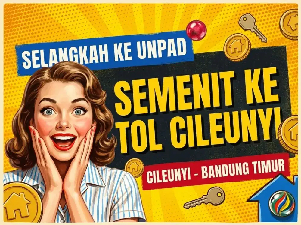 JUAL RUMAH DI CILEUNYI, CIBIRU, JATINANGOR, BANDUNG TIMUR.