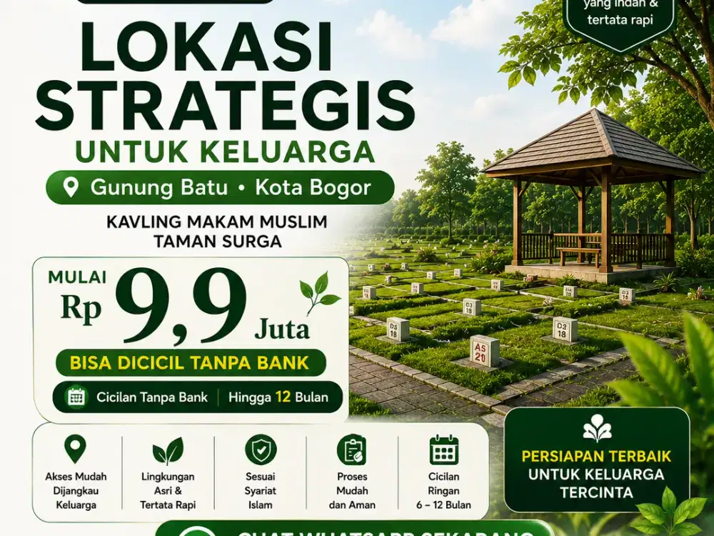 Kavling Makam khusus muslim kota bogor