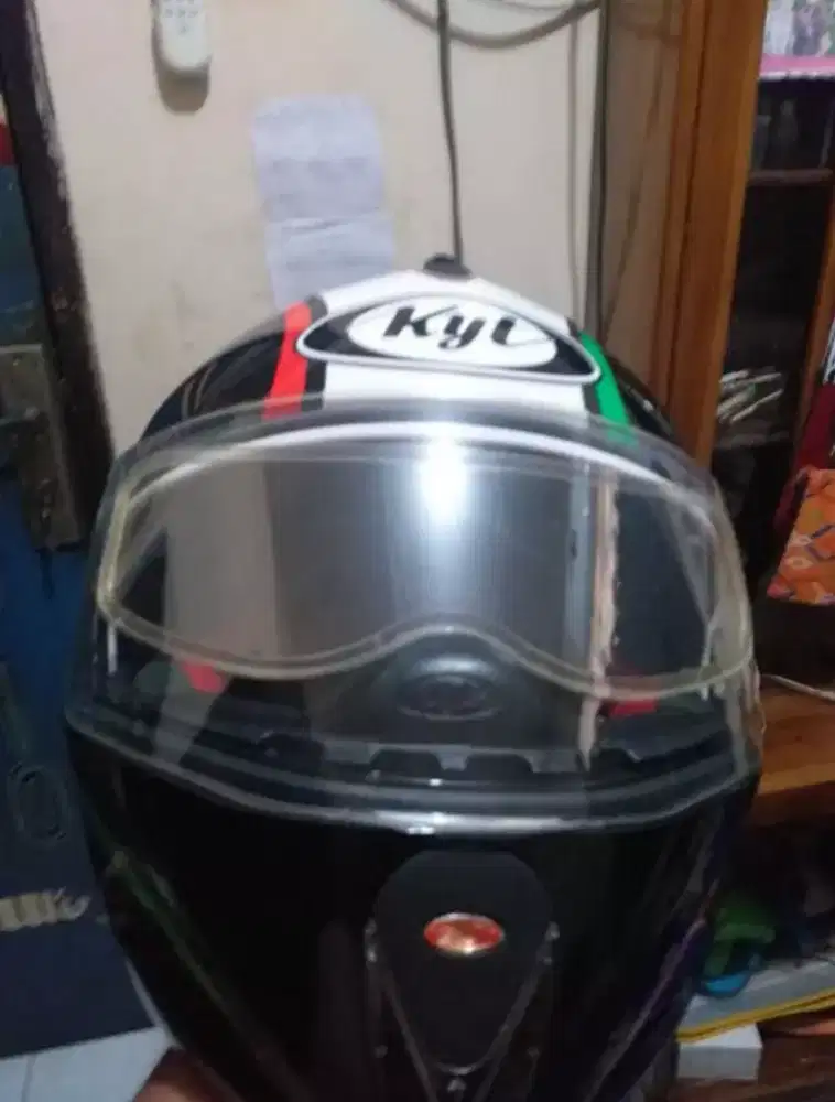 Helm kyt x rocket white black red original.