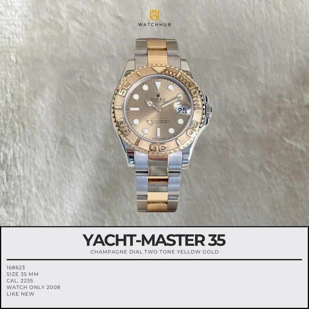 Rolex Yacht-Master 35 Champagne 168623