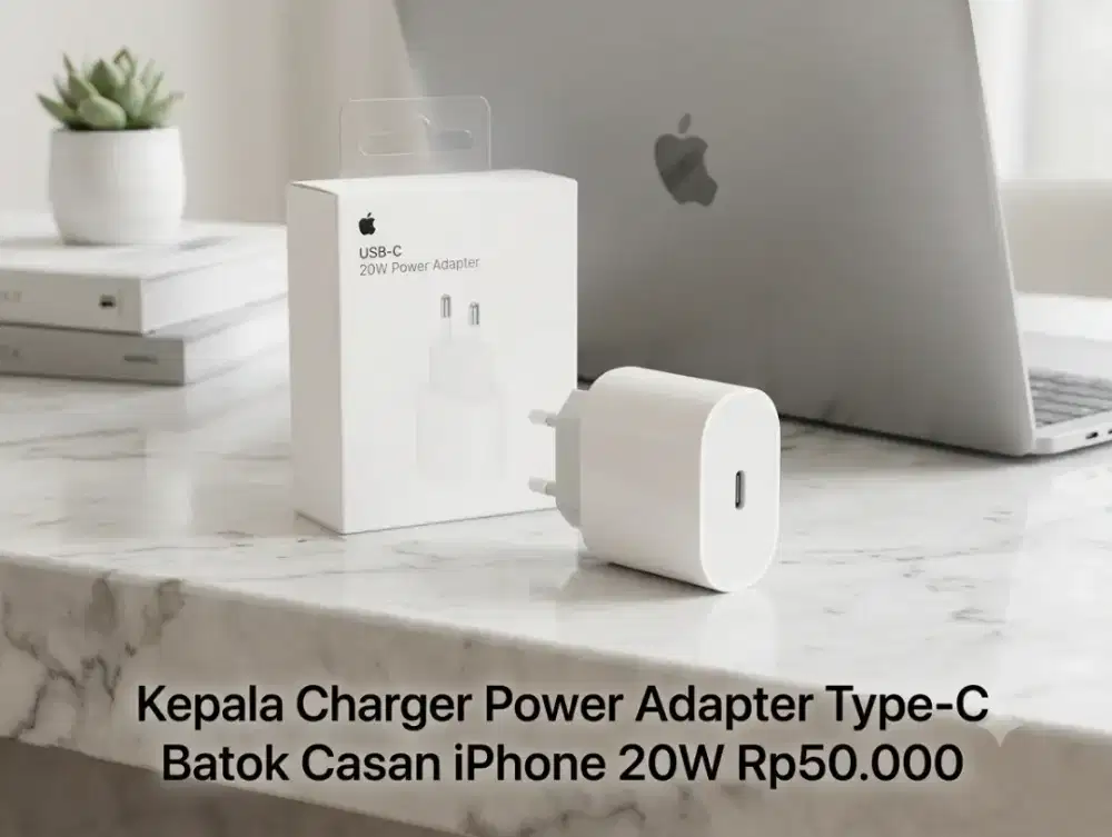 Kepala Charger Adapter Type-C Batok Casan iPhone 25W