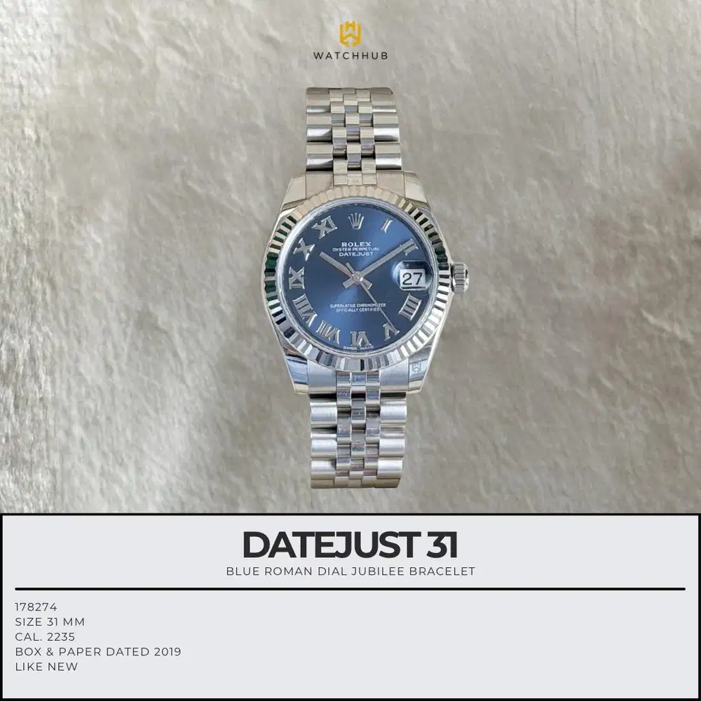Rolex Datejust 31 Blue Roman 178274