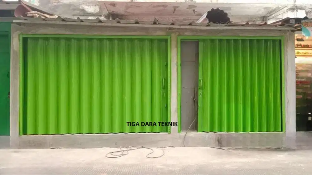 Folding Gate Gerbang Toko Warung Garasi Gudang Kantor Sorum Minimarket