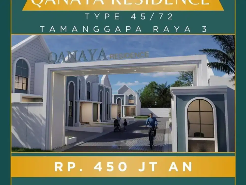 QANAYA RESIDENCE Tamanggapa Raya 3 DP 5 JT   hadir dengan desain scandinavian modern, lingkungan nyaman, dan lokasi strategis