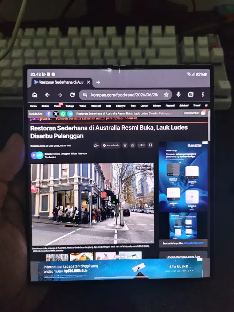 Samsung Z Fold 6 12/512gb SEIN TERMURAH SE SURABAYA